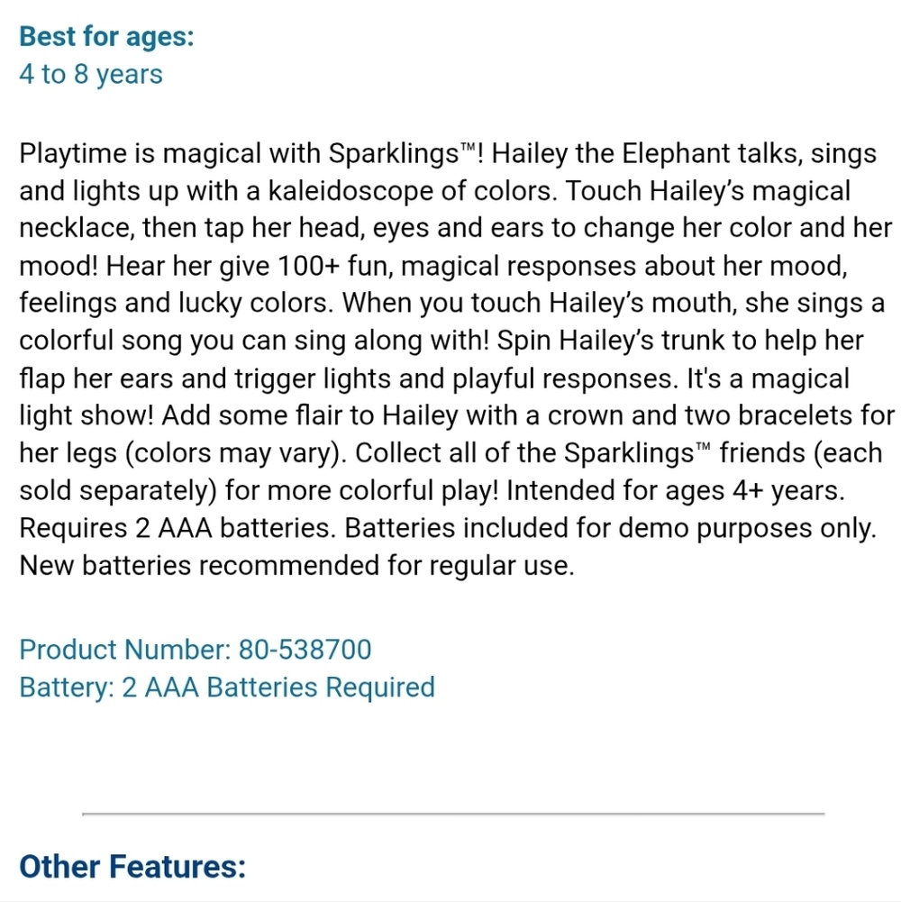 VTeck Sparklings Hailey The Elephant Toy - Picture 10 of 10